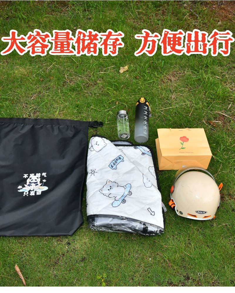 Electric Vehicle Motorcycle Helmet Storage Bag Waterproof Anti-Theft Large Capacity Storage Bag Motorcycle Portable Helmet Storage Bag
