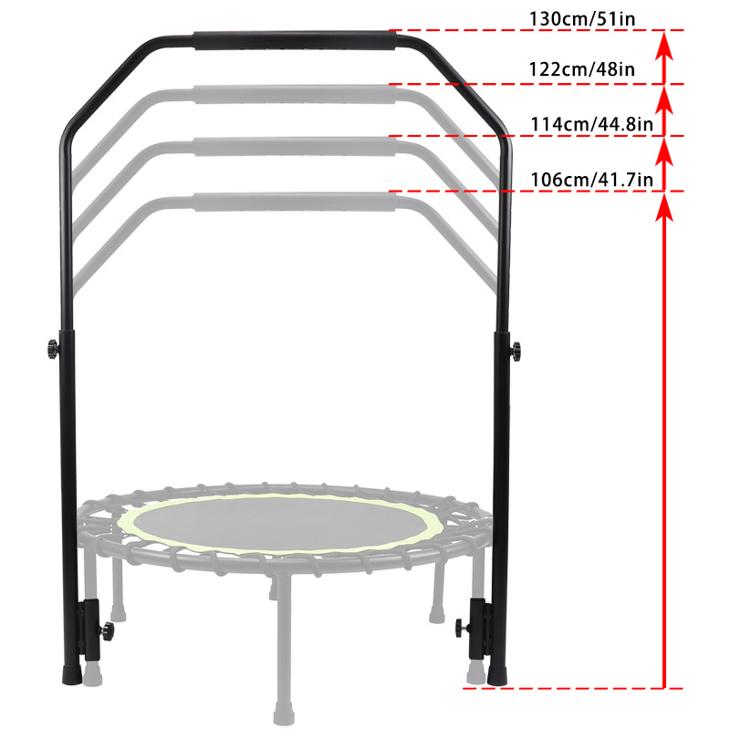 Trampoline Adjustable Universal Handrail 40-Inch 45inch 50inch Door Handrail Trampoline U-Shaped Handrail