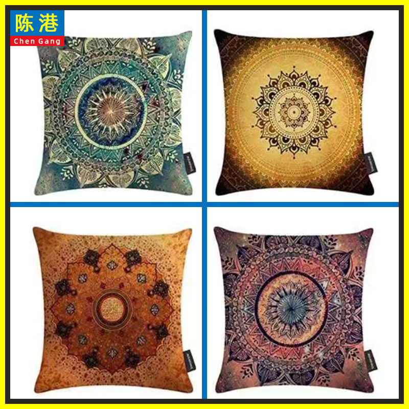 Factory direct national style mandala pattern religious ritual belief Mandala home sofa Amazon cushion