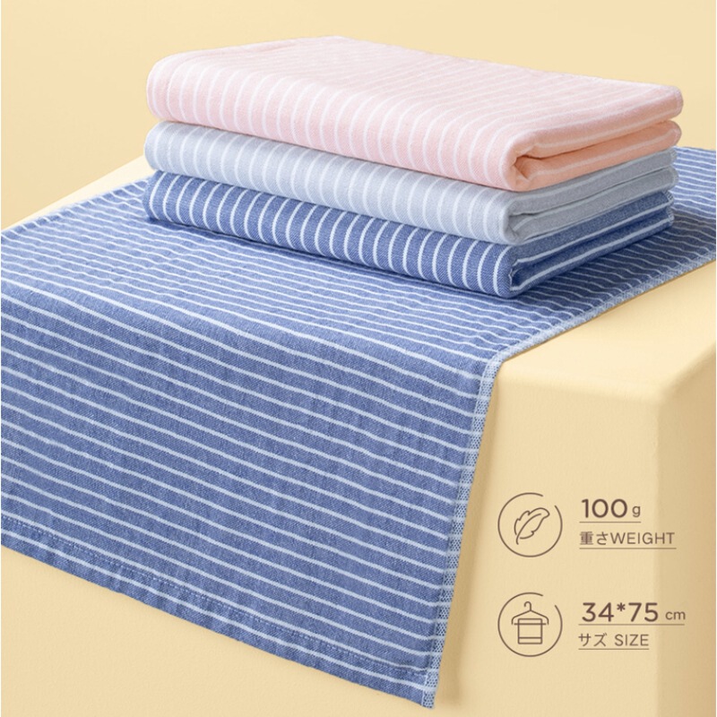 [Travel Portable Pack] Class a High-End Pure Cotton Towel Plain Fabric Jacquard Long-Staple Cotton Adult Face Towel