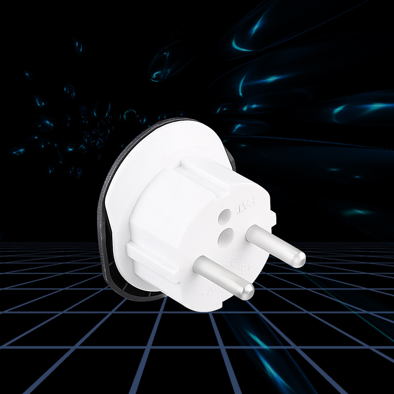 Adaptador de Enchufe Estándar Europeo, Adaptador de Viaje para Francia, Corea y Rusia