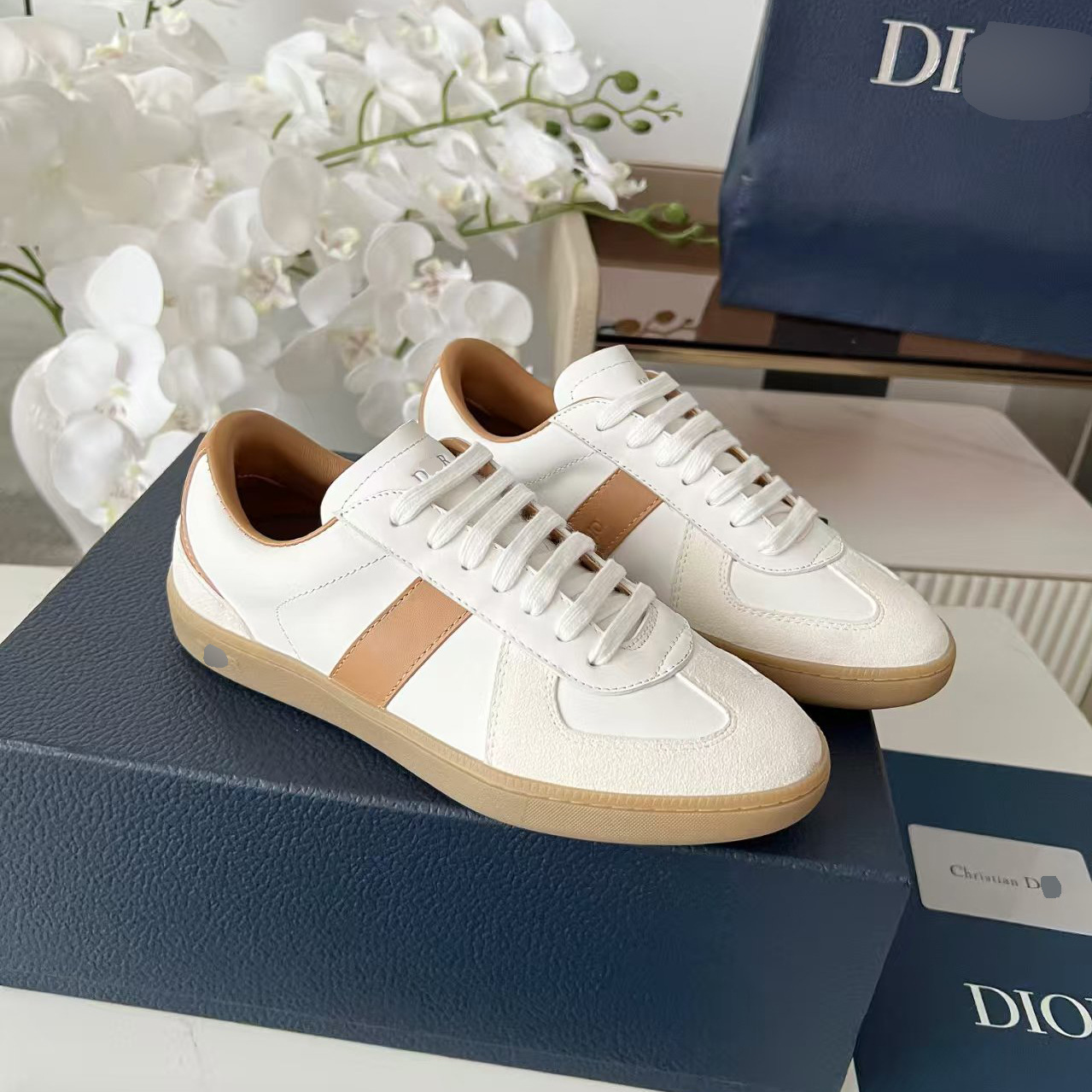 Kişi idman ayaqqabısı, dəri casual sneaker