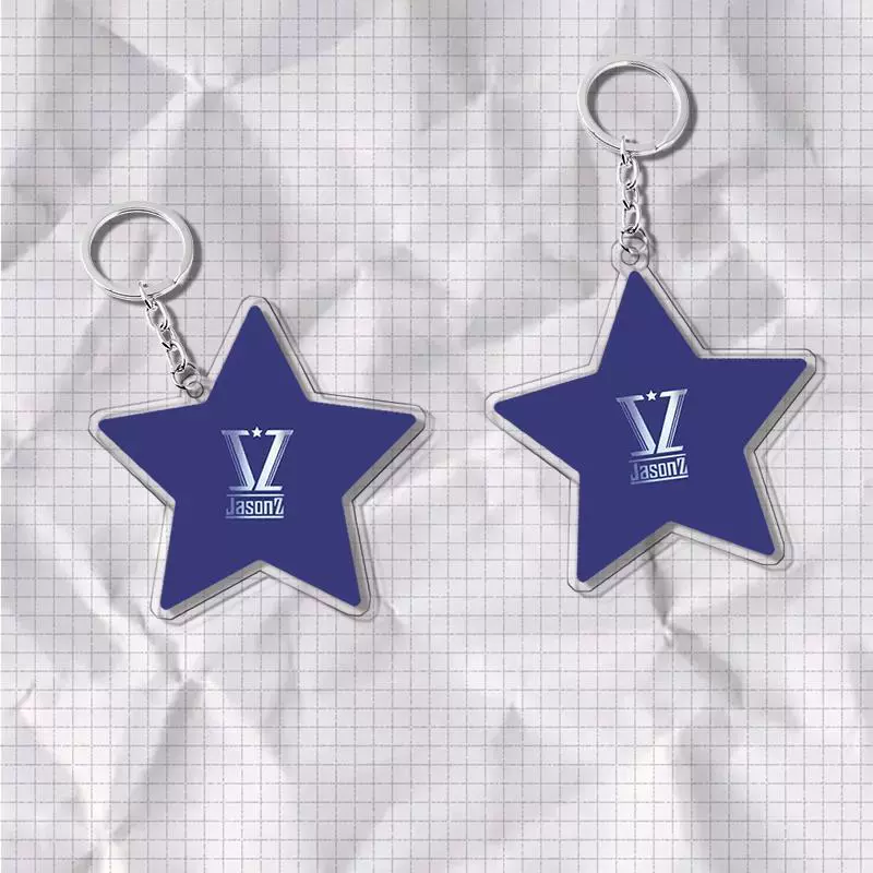Zhang Jiexing Star Paper Key Buckle Beijing Bird's Nest Concert Fans to help back the key chain