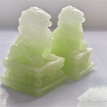 石雕小石狮子摆件一对镇宅门口看门石头家用庭院仿汉白玉青石雕刻