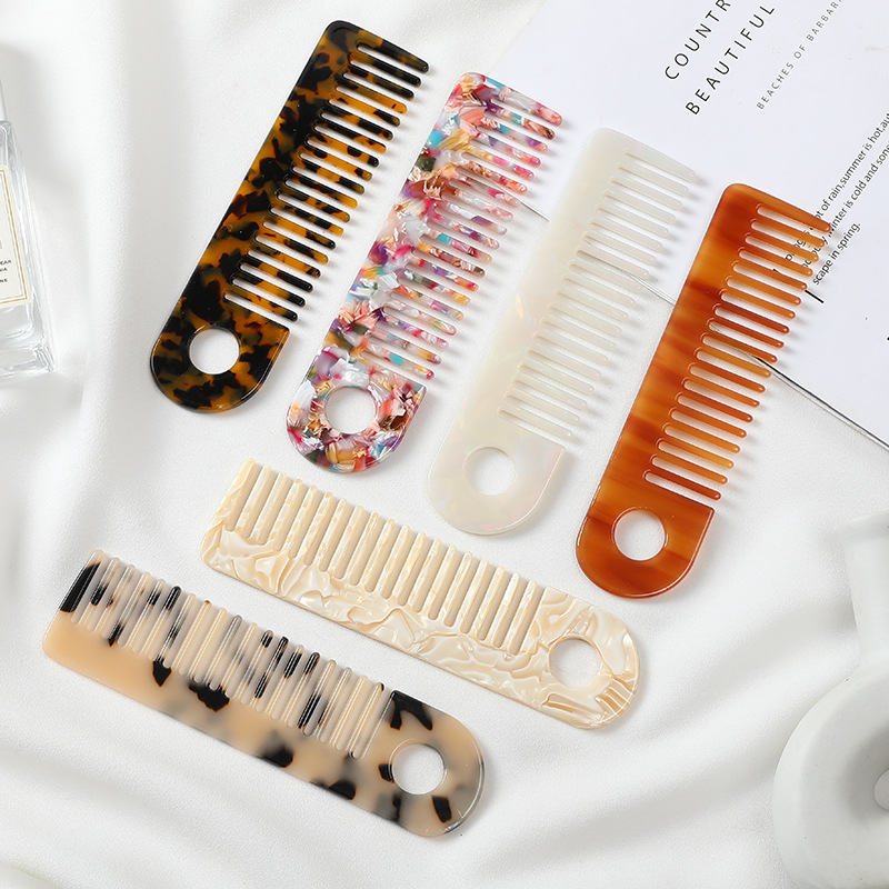 Casual Marble Acetic Acid Sheets Hair Combs display picture 1