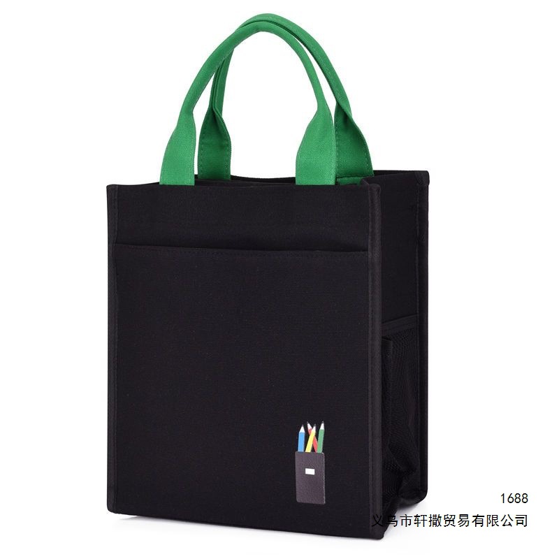 Student tote bag, third grade, first grade, art supplies bag, elementary school art tool bag, hand-held bag, canvas bag for after-school tutoring