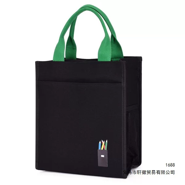 Student tote bag, third grade, first grade, art supplies bag, elementary school art tool bag, hand-held bag, canvas bag for after-school tutoring