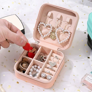 Handheld storage system, storage box, earrings, square sophisticated ring, accessory