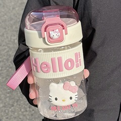 ストローコップ夏女子高颜値新型2025カップ学生プラスチックコップ転倒防止運動携帯