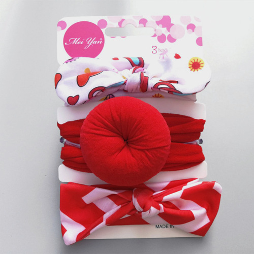 Baby girl hairband head accessories newborn baby European and American bow headband infant 100-day-old princess hairband