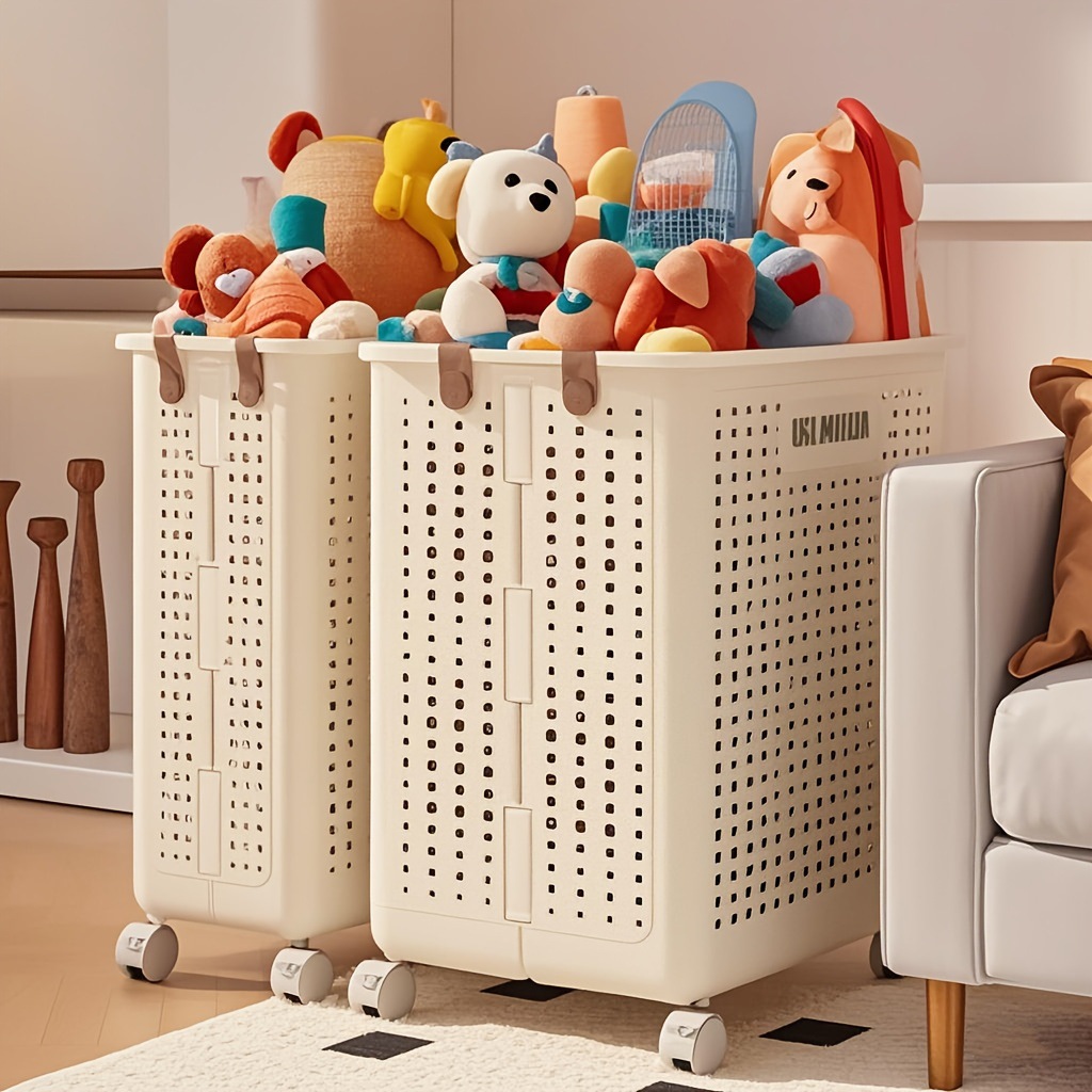 Folding Dirty Clothes Basket Laundry Basket Storage Basket Large Capacity Dirty Clothes Storage Basket Balcony Bathroom Sandwich Storage Basket