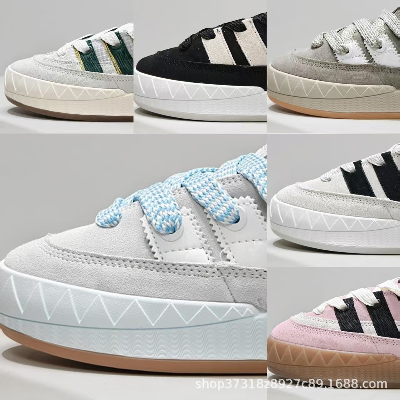 莆田纯原Adimatic马蒂奇低帮复古鲨鱼面包鞋防滑耐磨男女休闲板鞋