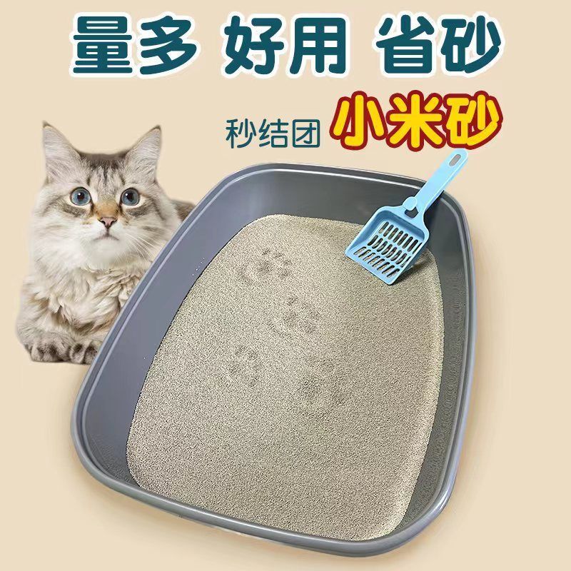 40斤のベントナイト猫砂消臭低塵易結団原味鉱物猫砂卸売り豆腐砂混合実恵装|undefined