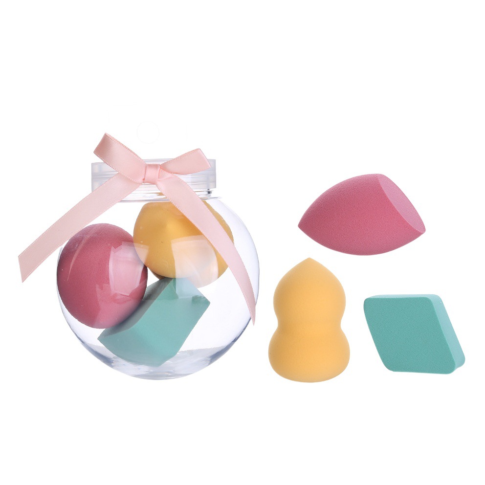 Lmltoip relleno combinación belleza huevo 3 Pack hidrofílico poliuretano maquillaje polvo húmedo y seco soplo TOP-125