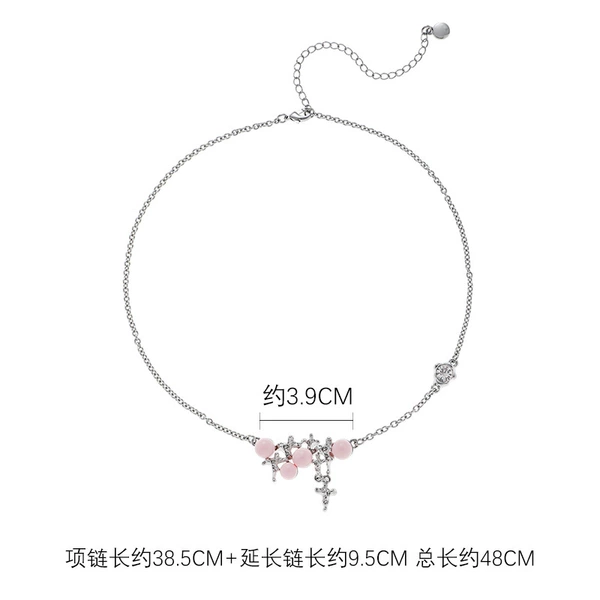 Silver necklace-NK331686