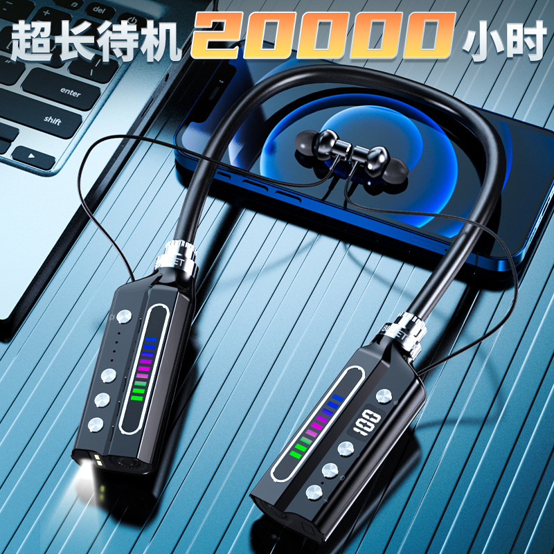 V8 Outdoor Bluetooth Headset Stereo Card Headset LED Rhythm Light Lighting Headset Multifunctional Waterproof Headset