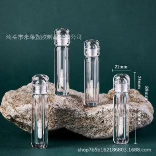 Ready Stock Lip Glaze Sub-Bottling Fully Transparent Lip Gloss Lip Glaze Empty Tube Makeup Packaging Material Sub-Bottling Capacity 3ml