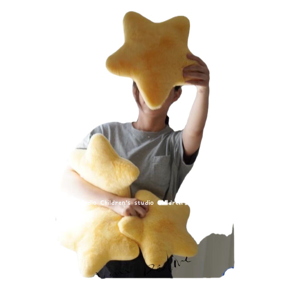 Almohada de estrella pequeña, cojín para sofá, juguete de peluche, bonito almohada súper suave para el almuerzo, cojín, adorno informal, regalo para mujer