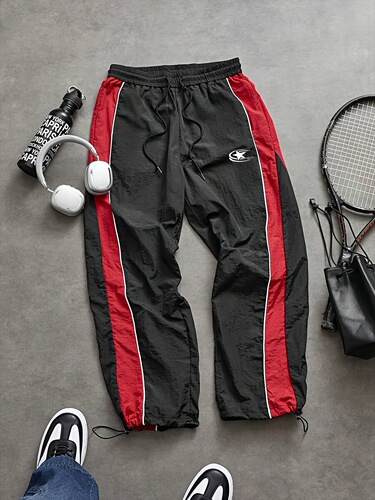 European and American men's side stitching drawstring quick-drying casual pants autumn and summer outdoor sports mountaineering loose assault pants printed