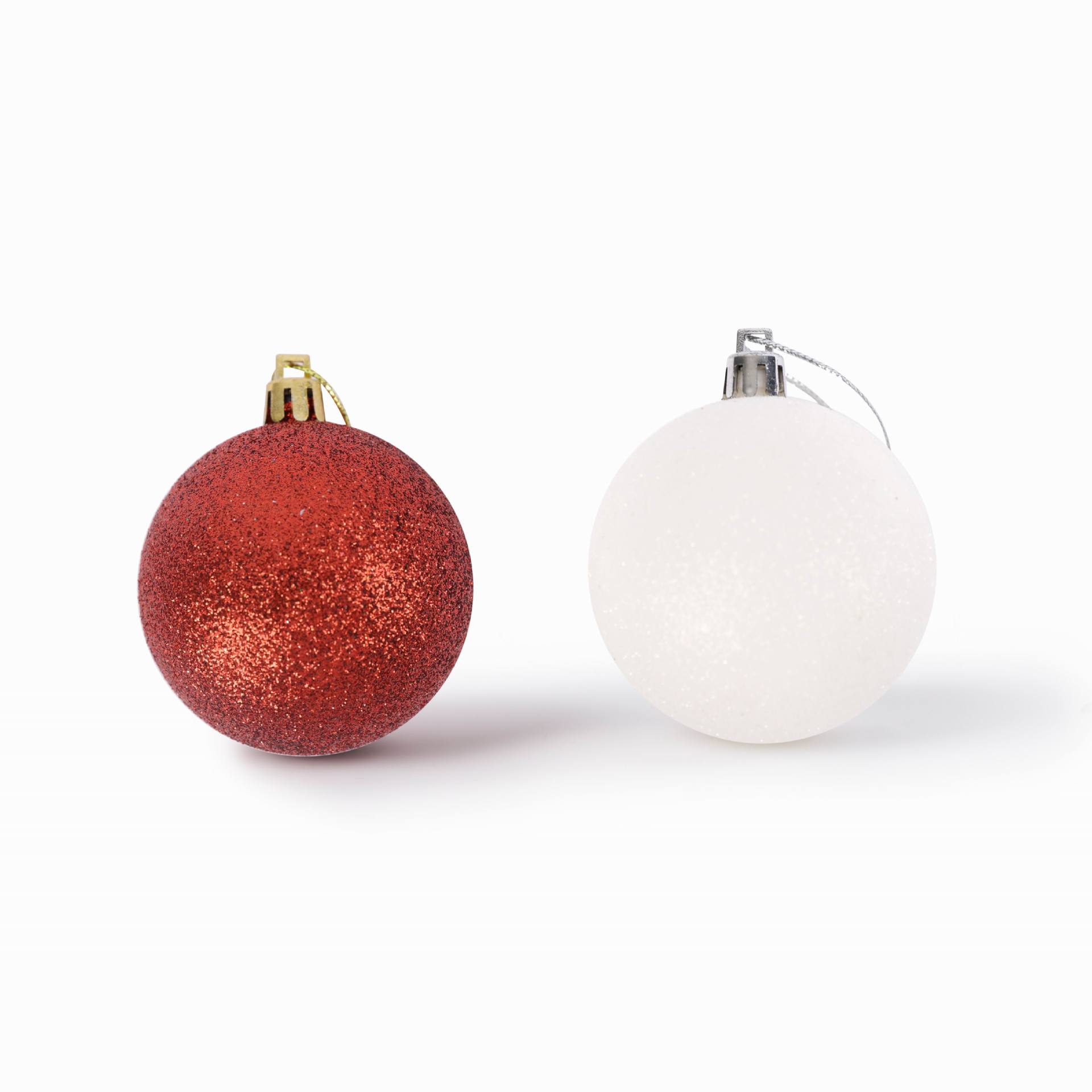 Bola decorativa de plástico de Navidad 6cm conjunto 30 vacaciones decorativas bola pintada escena atmósfera diseño bola decorativa de Navidad