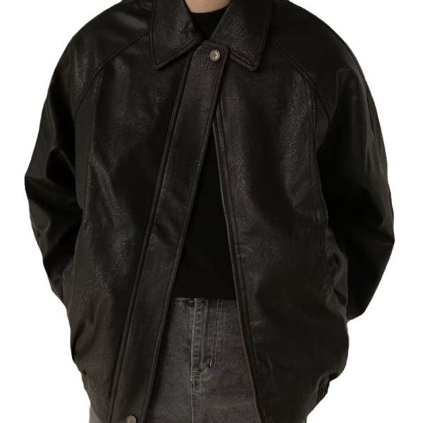 Primavera y otoño marca de moda suelta chaqueta cardigan hombres coreano ins Hong Kong estilo casual simple todo fósforo solapa manga larga chaqueta