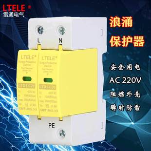 Surge Protector Household 220V Power Lightning Arrester Voltage Protector Ltd1-C20 Export Customization
