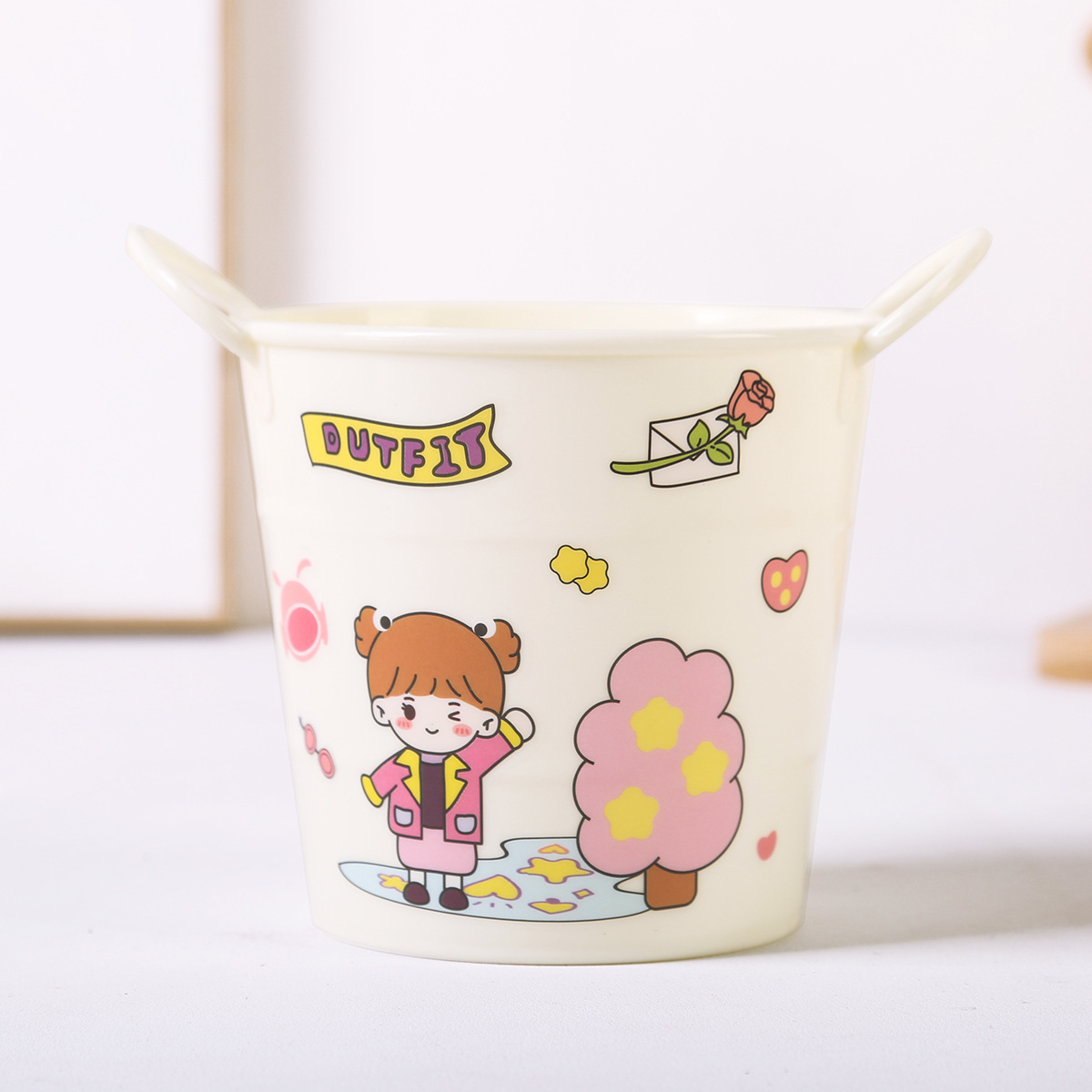 무작위 스티커 스타일 흰색