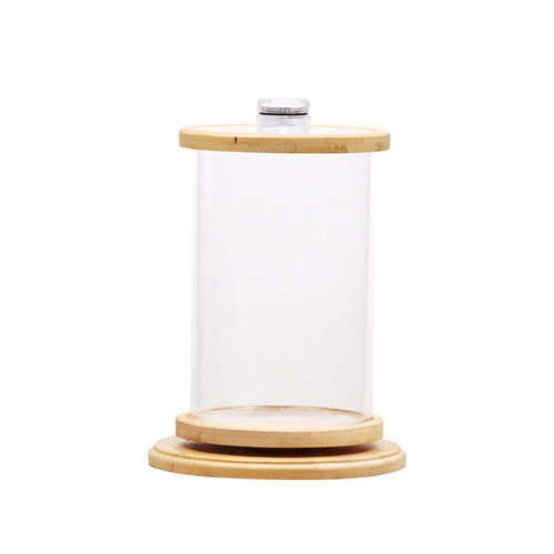 Miniature Small Desktop Ecosystem Bottle Creative Office Tempered Glass Micro Scene Tank Bedroom Rotating Betta Fish Tank