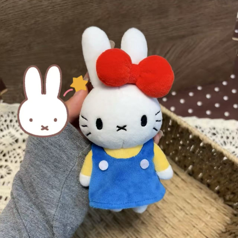 Cartoon Miffy Rabbit Plush Pendant Toy Cute Miffy Kt Plush Keychain Hello Kitty Backpack Doll Pendant Cartoon Miffy Rabbit Plush Pendant Toy Cute Miffy Kt Plush Keychain Hello Kitty Backpack Doll Pendant