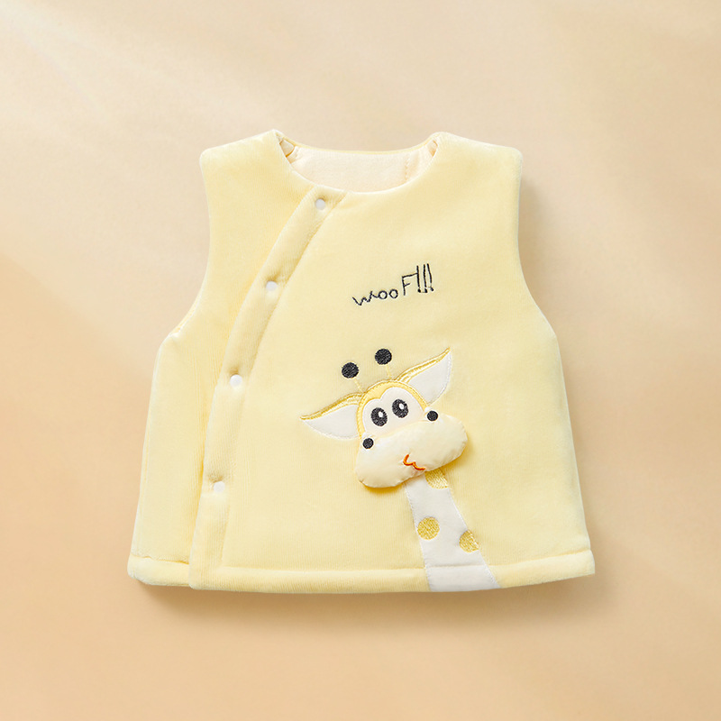 Chaleco de bebé otoño y invierno, chaleco de algodón para niños, chaleco de invierno para niños, chaleco de hombro caliente para bebés