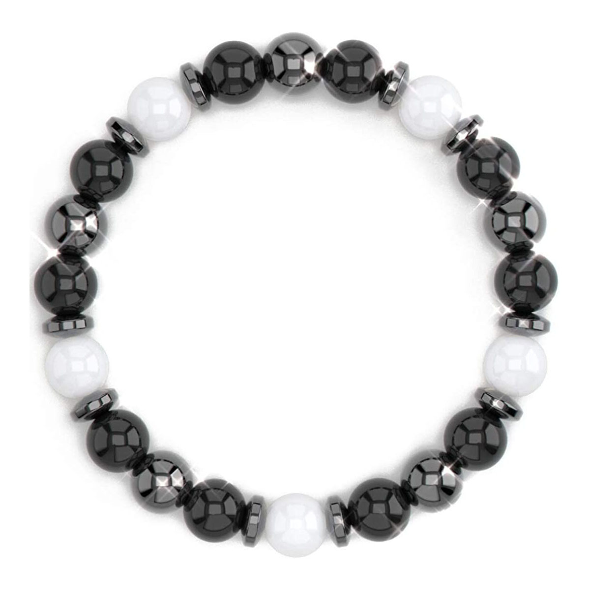 Simple Style Crack Volcanic rock Beaded Bracelets 1 Piece