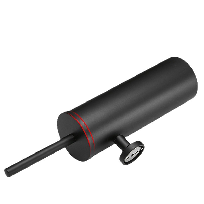 304 de acero inoxidable Negro traje de baño cepillo de baño inodoro titular montado en la pared de perforación desodorante tubo largo