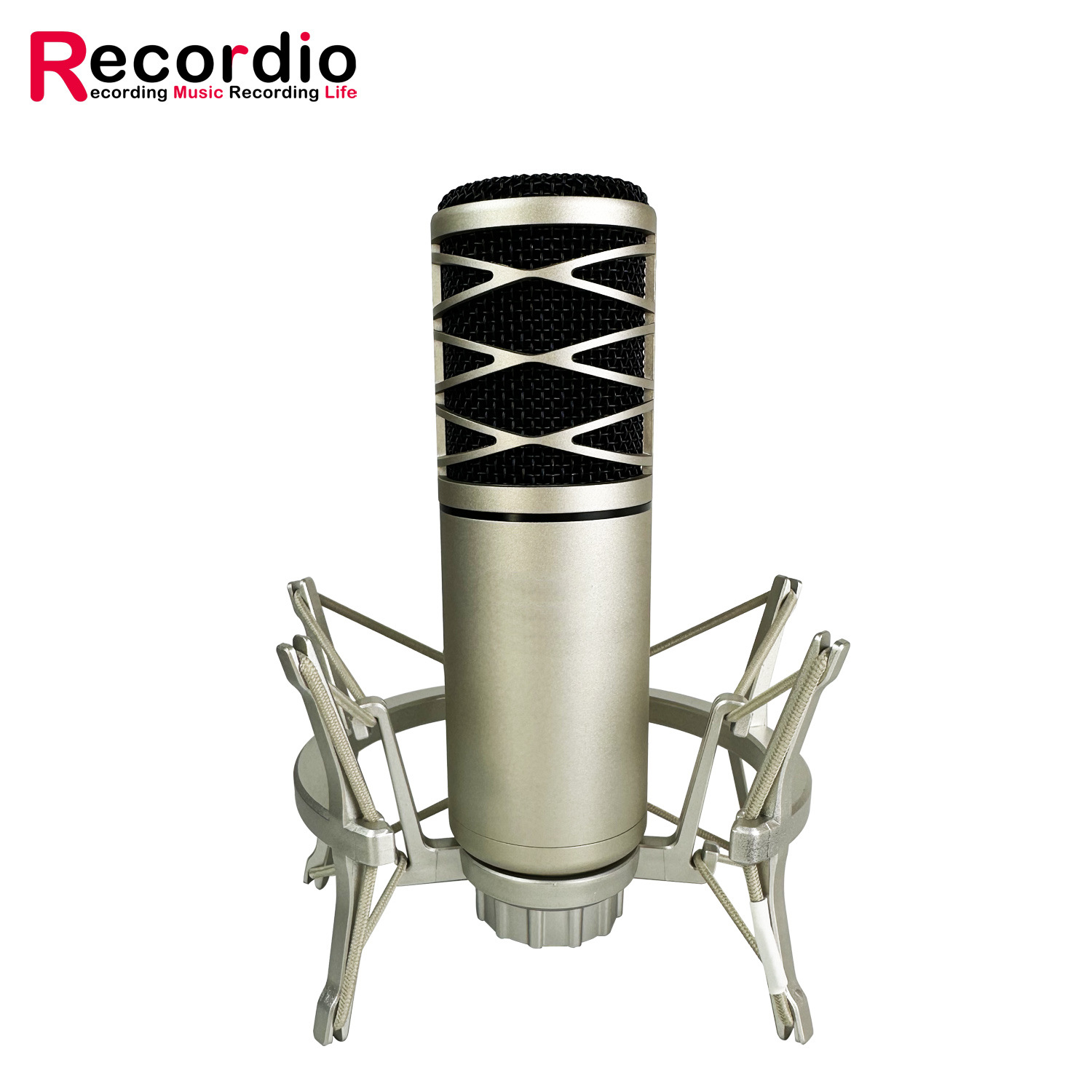Foreign Trade Direct Supply Sound Card Karaoke Recording Live Broadcast Microphone Condenser Microphone Anchor Microphone 48V Phantom Power E-Commerce