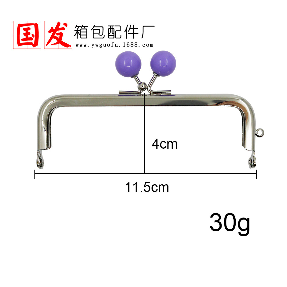 Protección del medio ambiente: 11.5CM cuadrado no poroso cabeza de caramelo oro 14MM cabeza de perlas viscosas de color de caramelo