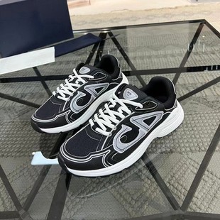 Guangzhou goods European station CD fashion casual shoes B30 sports shoes high-version reflective dad shoes plaid couple shoes