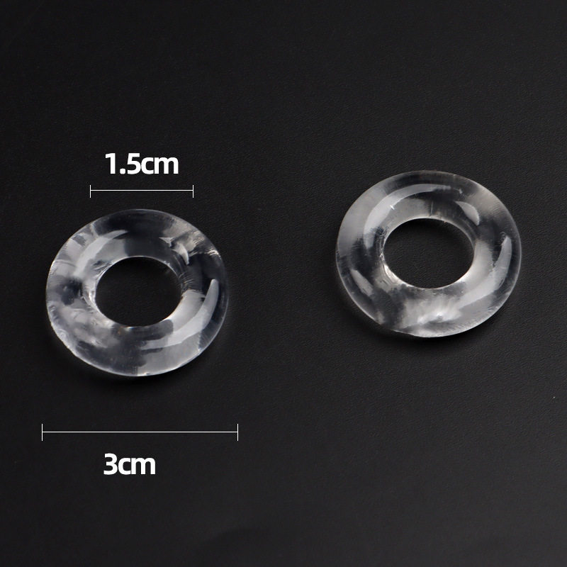 Men’s Locking Delay Ring with Wolf-Tooth Texture, TPE Glans Cover, Slip-on Adult Toy — detail image 1