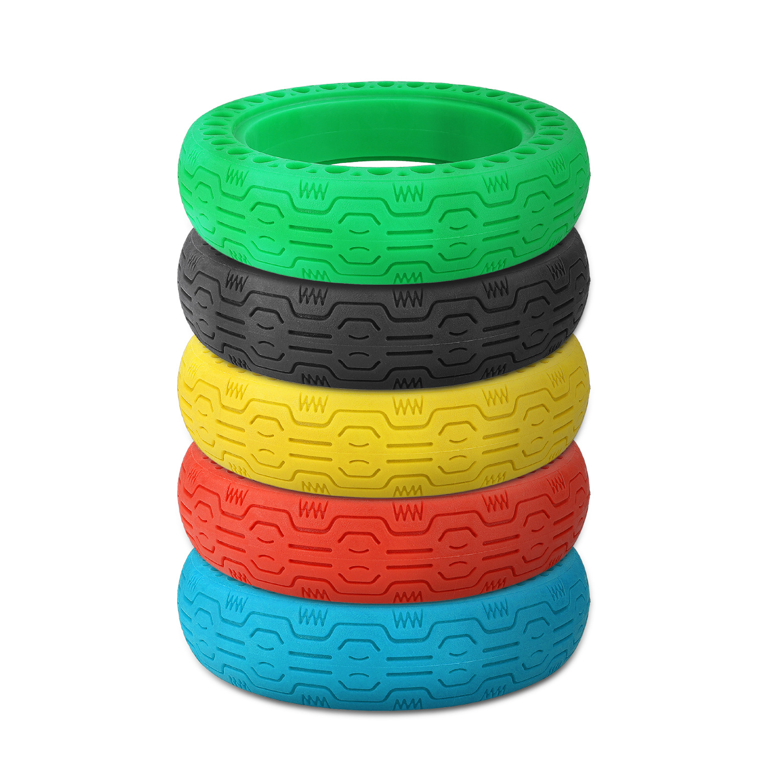 9号 G30 Max60/70-6.5实心镂空胎10寸G30专用实心防爆胎免充气