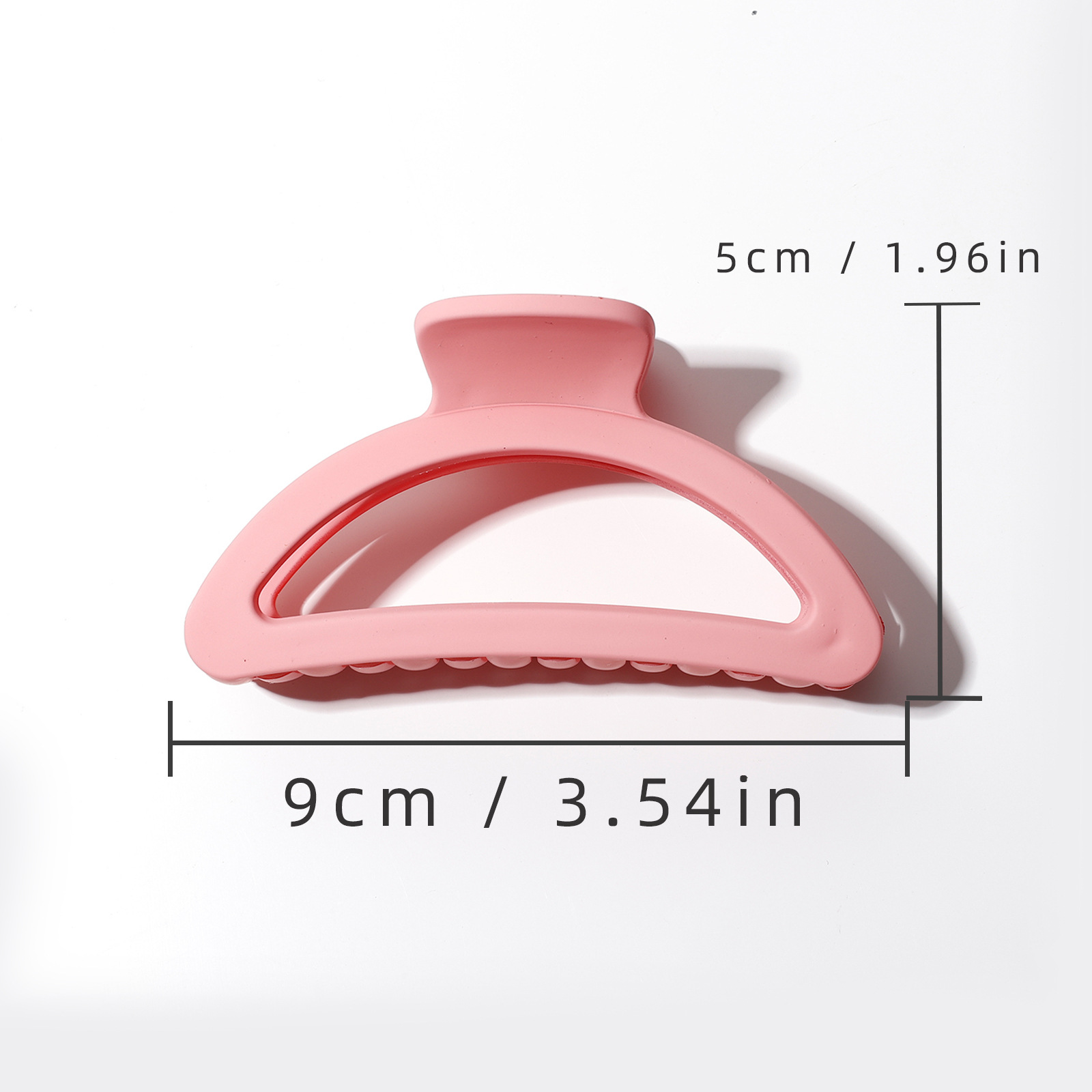 En FORMA DE D gran tiburón pelo agarre hecho a mano esmerilado pelo clip de nuevo cabeza de las mujeres updo pelo clip accesorios para el cabello al por mayor