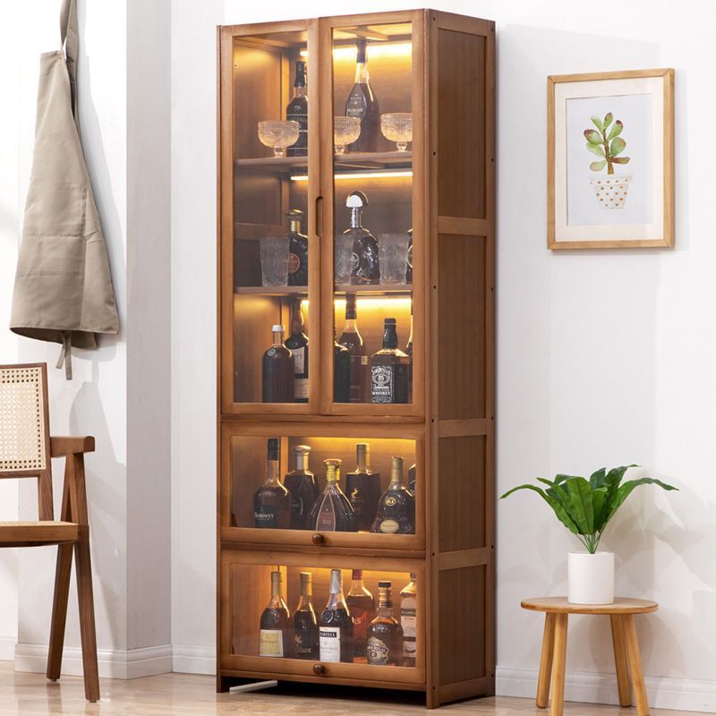 Wine Cabinet Partition Cabinet Modern Simple Red Wine Cabinet Display Cabinet Floor-Standing Wall Storage Cabinet Home Wine Rack Display Cigarette Cabinet