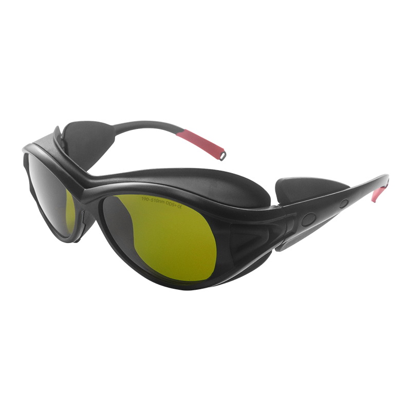 510nm gafas láser, gafas láser anti-violeta, gafas láser de protección contra el trabajo, gafas de belleza