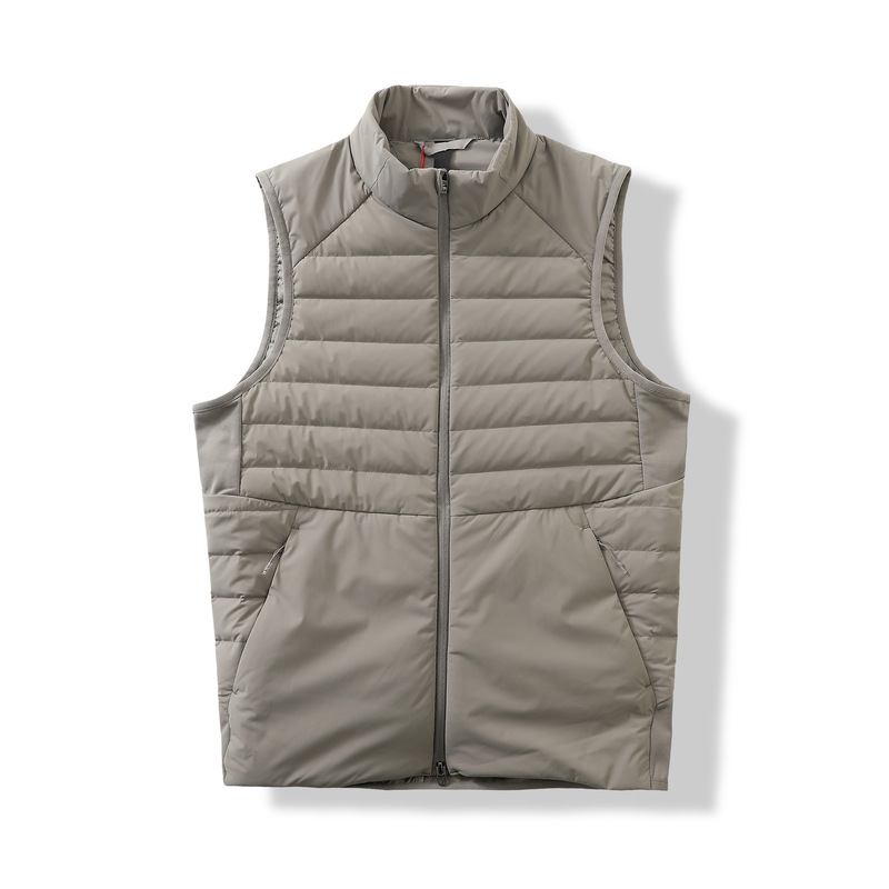 Autumn and winter LU brand outdoor activity and commuting men's down vest, warm, windproof, waterproof, stand-up collar, 90% down vest Autumn and winter LU brand outdoor activity and commuting men's down vest, warm, windproof, waterproof, stand-up collar, 90% down vest