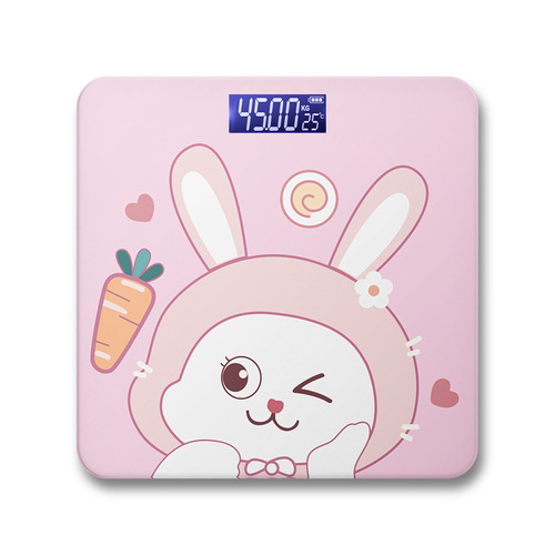 New Smart Electronic Scale Human Home Use Rechargeable Wholesale Weighing Scale Cute Cartoon Human Scale