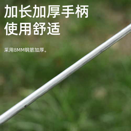 New weeding artifact, root-pulling tool, garden rake, manganese steel trumpet hand-held loose soil digging wild vegetable hoe
