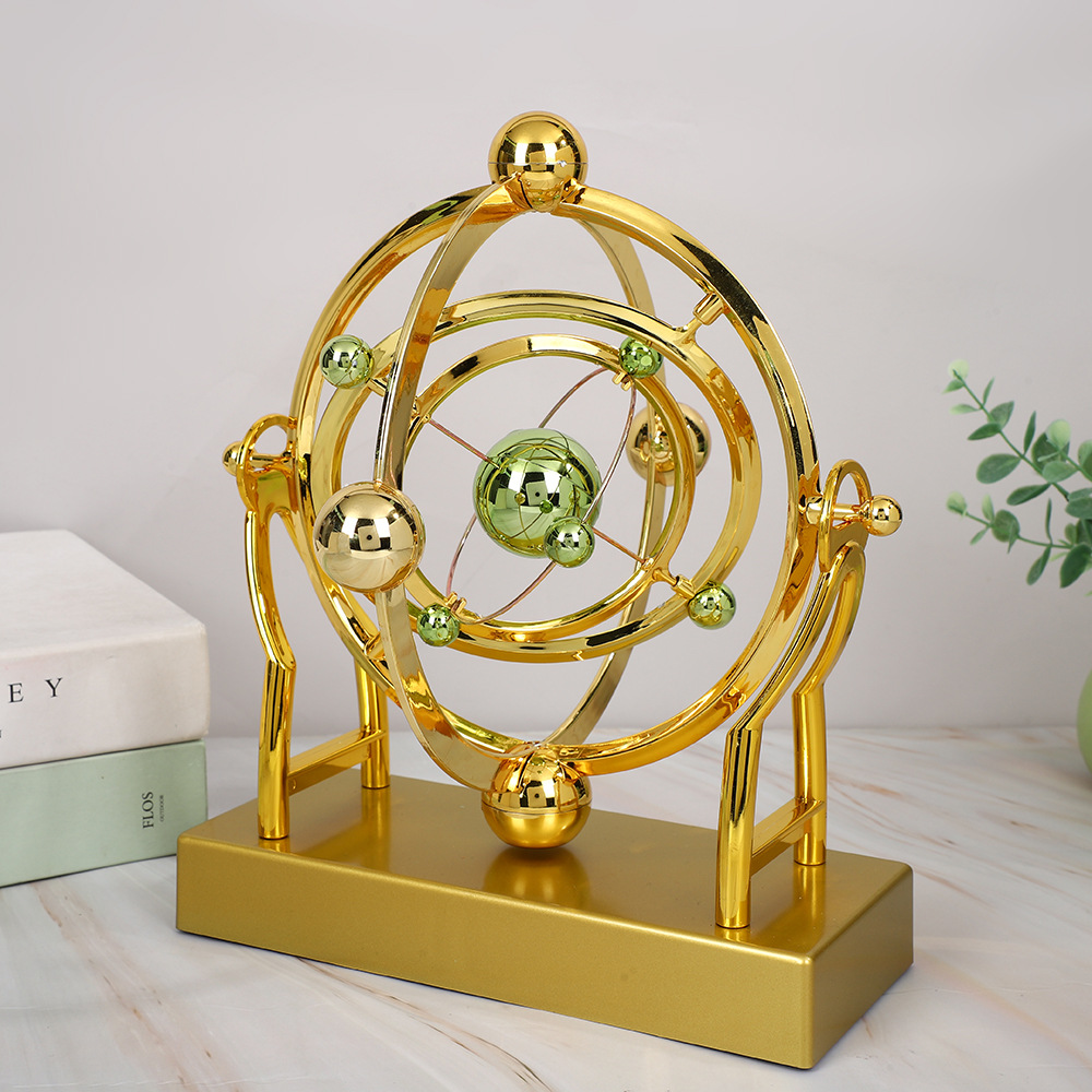 Cross-Border Celestial Office Desktop Ornaments Perpetual Motion Instrument Creative Decorations Non-Stop Universe Chaos Pendulum Plastic Pendulum