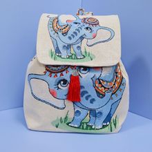 民族风刺绣包包女士绣花双肩背包收口翻盖时尚休闲女包金丝绣花