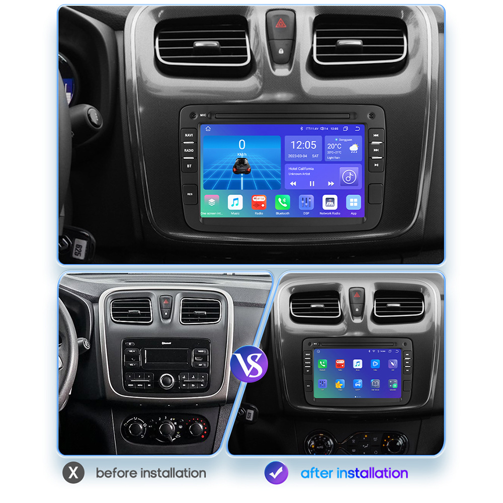 Suitable for Renault Daxia Android car Bluetooth MP5 player car GPS navigation all-in-one machine carplay