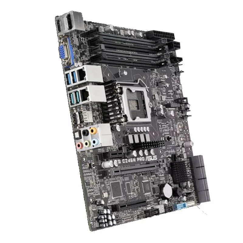 Совместимый рабочий станция Intel ASUS WS C246M Pro материнская плата поддерживает основную плату