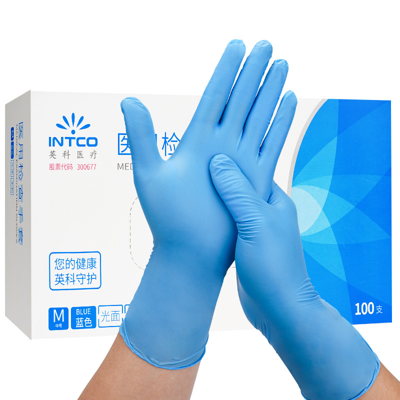 En stock al por mayor ingke guantes desechables médicos sintéticos pvc dental examen quirúrgico cuidado médico protección
