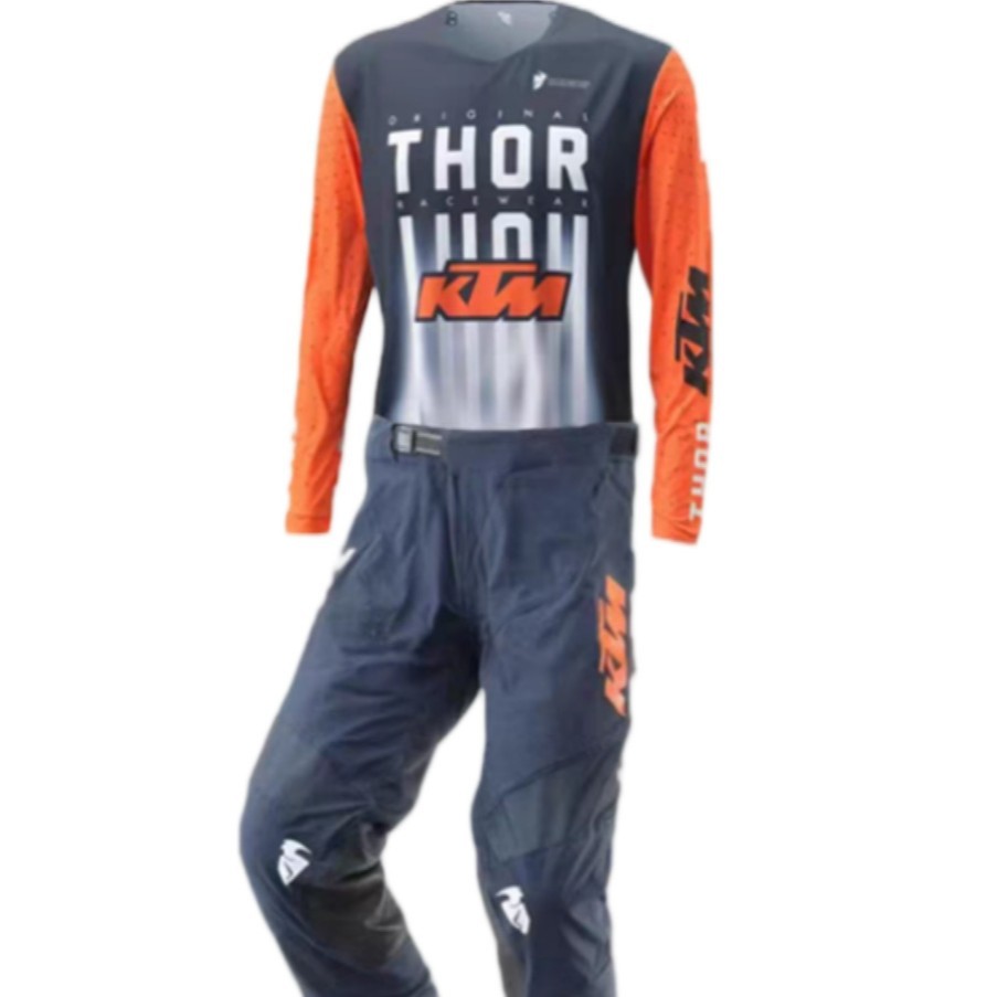 Foreign Trade Quality Thor Cycling Suit Set, Off-Road Clothing, Moisture-Wicking and Sweat-Wicking, Trail Cycling, Unisex Cycling Pants
