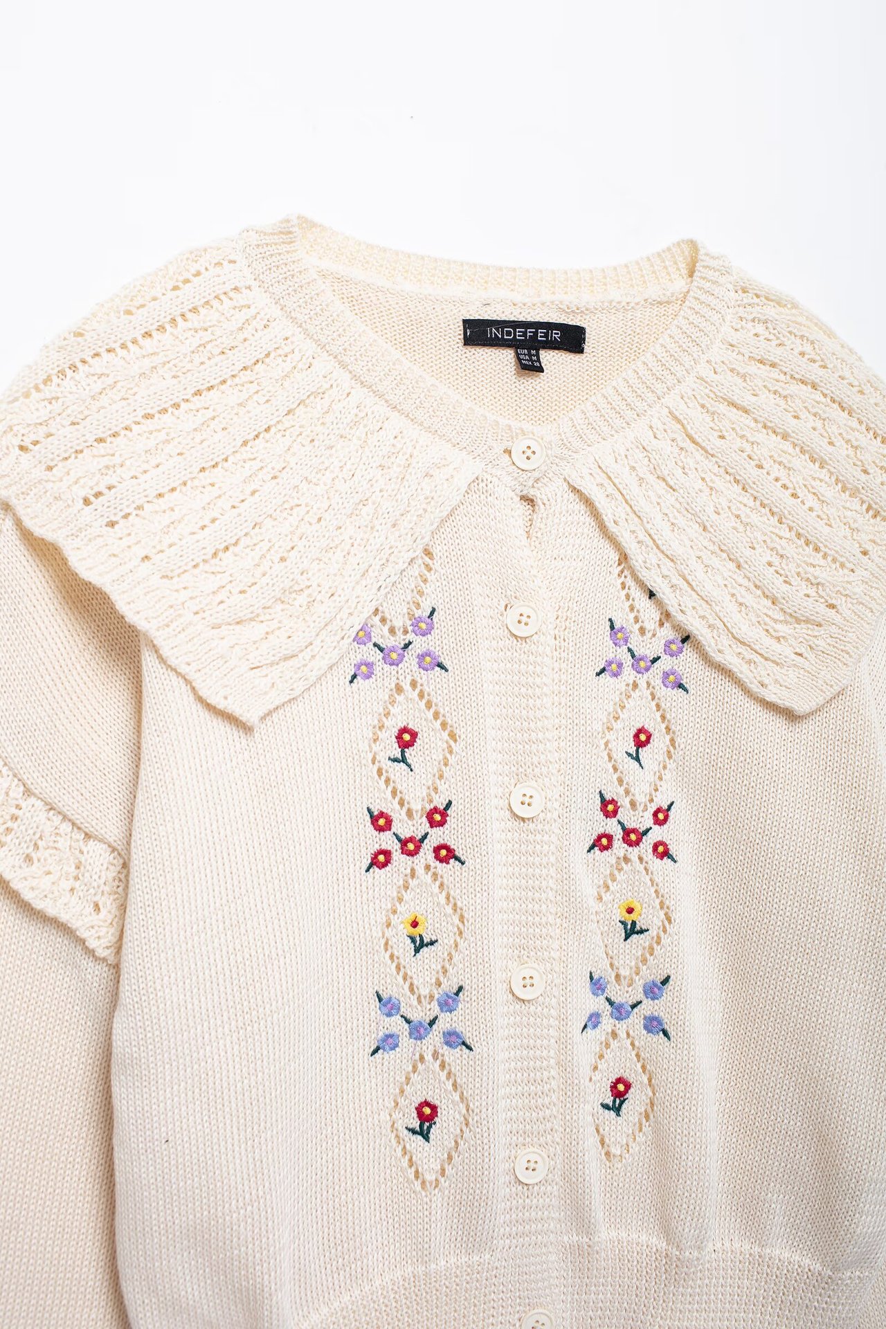 Vêtements pour femmes 2024 automne et hiver nouveau style de mode pull tricoté brodé_voghion.com